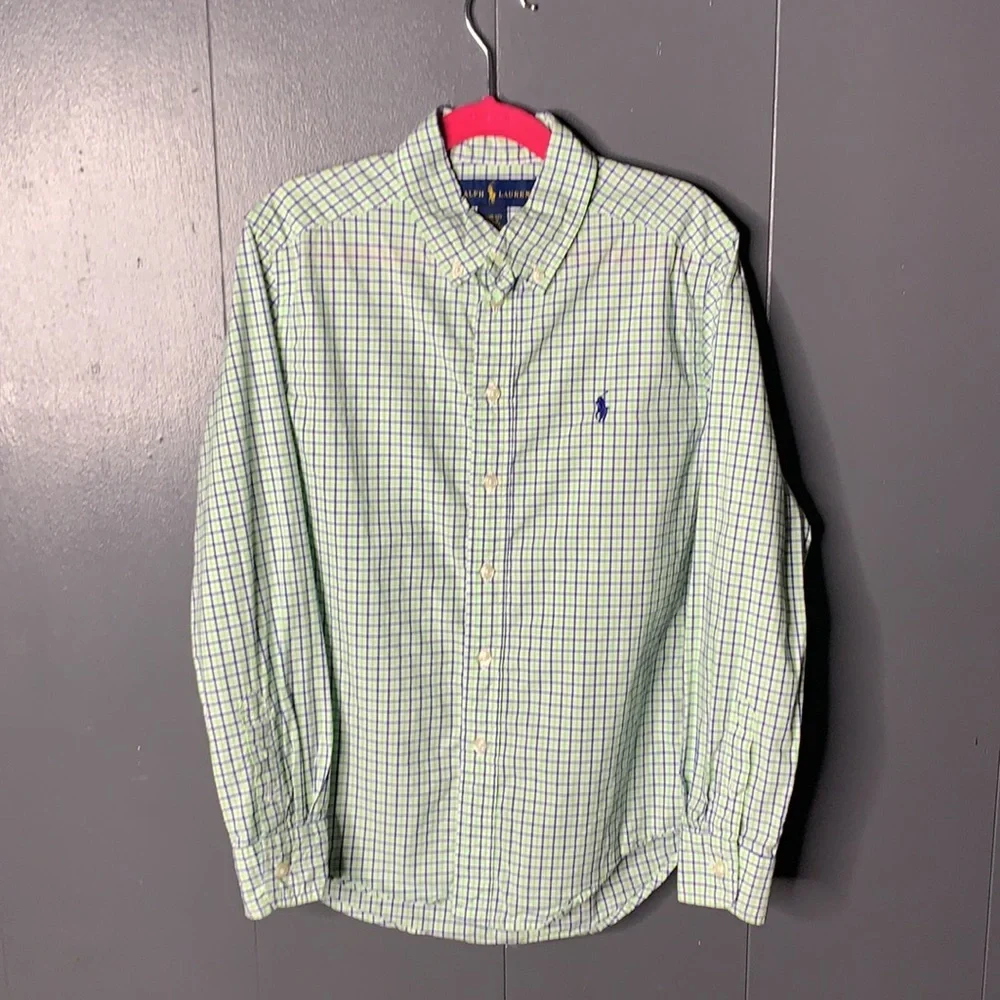3 Ralph Lauren Boys‎ button down plaid shirts